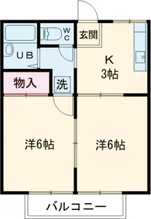 イエローハイツ下妻【1階】の間取り