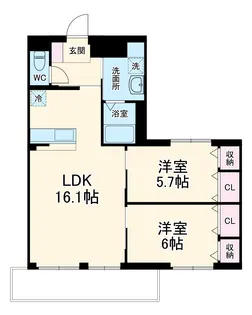 ディアパレス宮の前【3階】の間取り