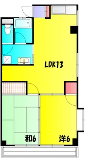 くらしまマンション2【202号室】の間取り