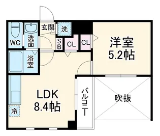 COTE D'OR SOGA【2階】の間取り