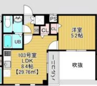 COTE D’OR SOGA (コートドールソガ)【3階】の間取り