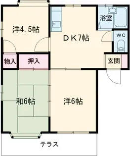 ガーデンヒルA棟【102号室】の間取り