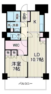 パークシティタワーズガーデン エアーズフラッグタワー【a303号室】の間取り