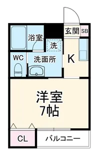 メゾン富士見【1階】の間取り