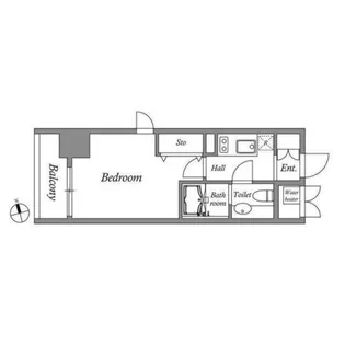 CORVAL東新宿【4階】の間取り