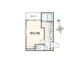FIORITO六実【304号室】の間取り