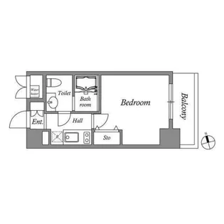 CORVAL東新宿【6階】の間取り