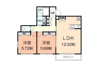 Twin Court Ⅴ【205号室】の間取り
