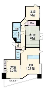 パラッツォ相模原【6階】の間取り