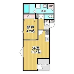 アールグレイコート庄内【302号室】の間取り