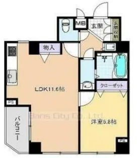 菱和パレス飯田橋【6階】の間取り