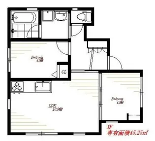 La Porte【101号室】の間取り