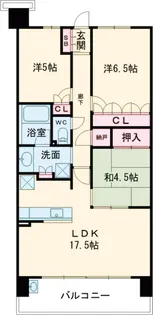 京都桂川つむぎの街ブライトスクエア【14階】の間取り