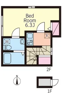 アザーレ・キュリオス新宿中井【1階】の間取り