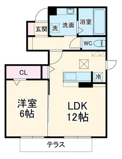 KAFUU RESIDENCE A【1階】の間取り
