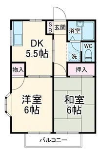 リューベルⅡ【201号室】の間取り