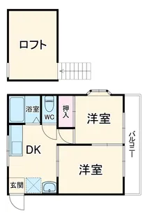 メゾンドシャルマン【205号室】の間取り