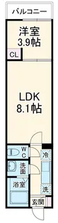 カインドネス武蔵浦和【3階】の間取り