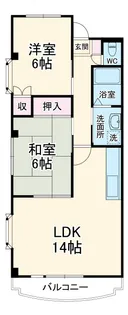 モントレー富士見【3階】の間取り