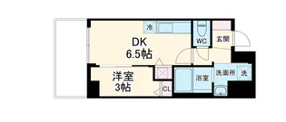 エスリードレジデンスザ・グラン梅田イースト【11階】の間取り