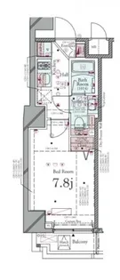 コンシェリア品川CROSSIA【7階】の間取り