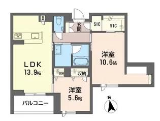 エーゲリア【3階】の間取り