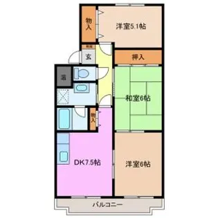 マーベラスコート【4階】の間取り