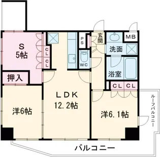 マイキャッスルステーションプラザ葛西【2階】の間取り