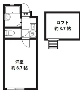 バレンシア【0106号室】の間取り