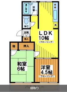 ブラウンハイツ【2階】の間取り