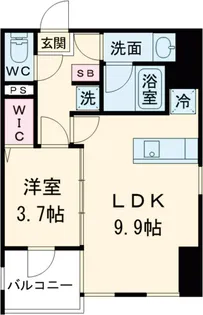 コージーコート谷中【503号室】の間取り