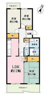 コーポレート東所沢第二【204号室】の間取り