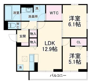 ヴェルデ【1階】の間取り