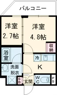 ハーモニーレジデンス神楽坂ヒルズthird【4階】の間取り