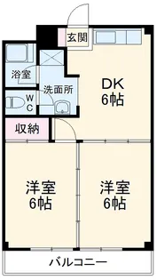 グランメゾン鷺沼【2F号室】の間取り