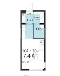 ハーミットクラブハウス大船LUNA【1階】の間取り