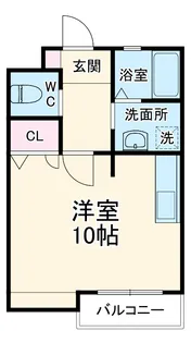 クリスタル甲府丸の内【1階】の間取り