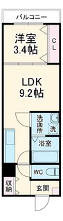 LE COCON 一宮Ⅸ【2階】の間取り
