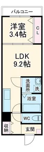 LE COCON 一宮Ⅸ【3階】の間取り