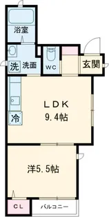 ディアス・ブリランテ【101号室】の間取り