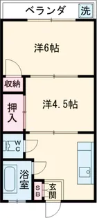 しげのやアパート【102号室】の間取り