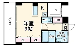 リ・ベルテ【304号室】の間取り