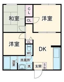 カーム・ハイツA【201号室】の間取り