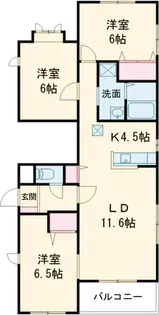 ツインコート二の宮【301号室】の間取り