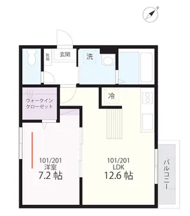 QUIETCRAB HOUSE TOGETHERWITHB生麦Ⅱ【2階】の間取り