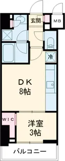クレストコート北千住レジデンス【3階】の間取り