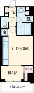 クレストコート北千住レジデンス【9階】の間取り