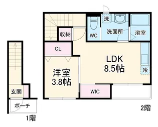 コンフォルトパレス【1階】の間取り