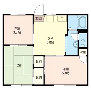 ハイツASUKA II【1階】の間取り