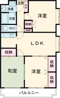 ユーミーハツノ【302号室】の間取り